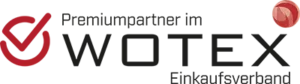 Logo: WOTEX Premiumpartner im Einkaufsverband